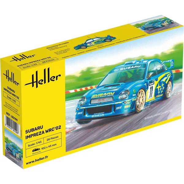 Heller 1/43 Subaru Impreza WRC02 Plastic Model Kit