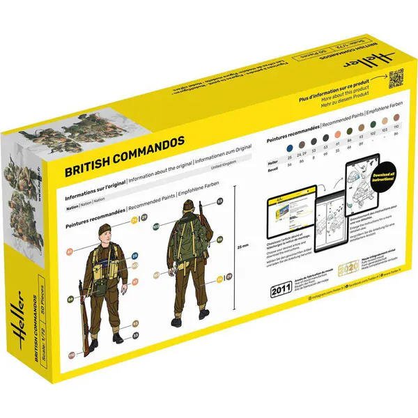 Heller 1/72 British Commandos Plastic Model Kit - Image 4