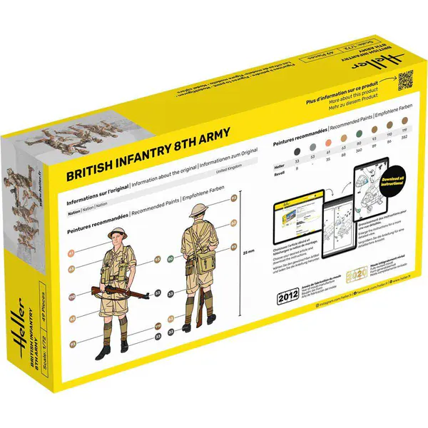 Heller 1/72 British Infantry 8th Army Plastic Model Kit - Image 4