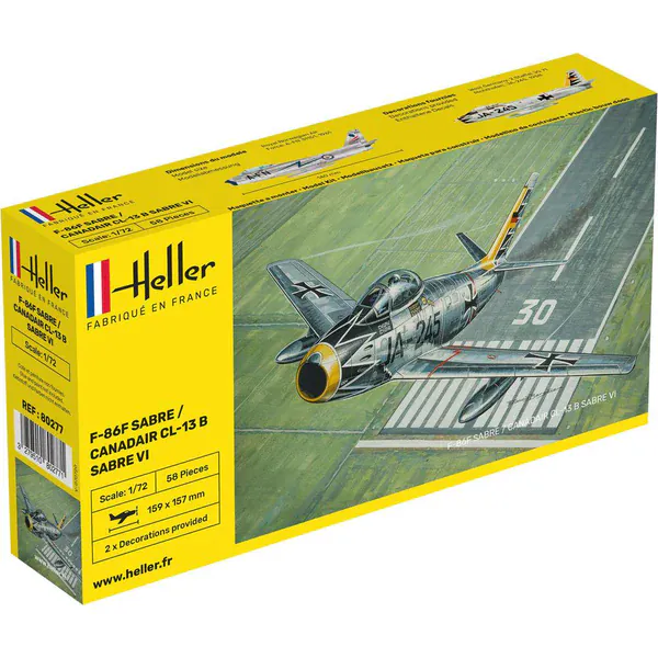 Heller 1/72 F-86F Sabre / Canadair CL-13 B Sabre VI Plastic Model Kit