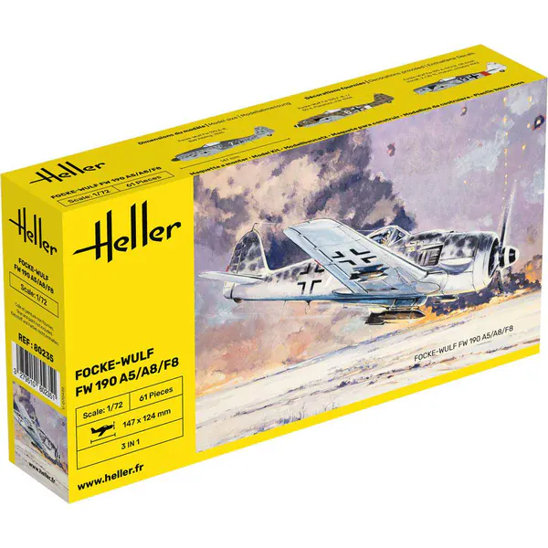 Heller 1/72 Focke-Wulf Fw190 A5/A8/F8 Plastic Model Kit
