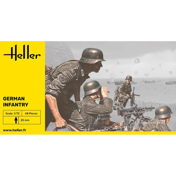 Heller 1/72 German Infantry Plastic Model Kit - Image 2
