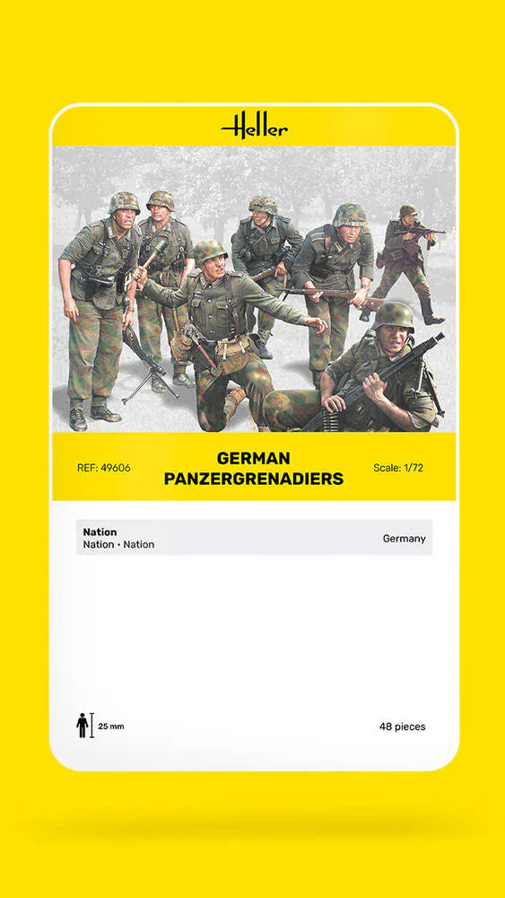 Heller 1/72 German Panzergrenadiers Plastic Model Kit - Image 3