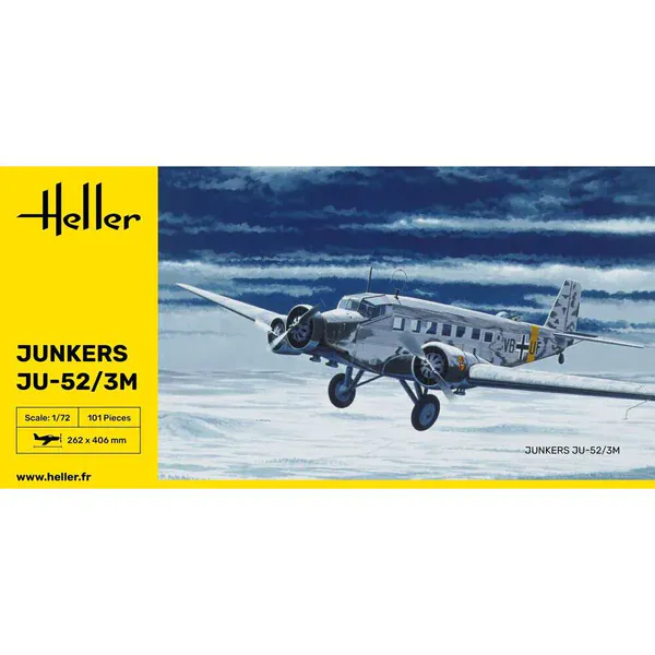 Heller 1/72 Junkers Ju-52/3m Plastic Model Kit - Image 2