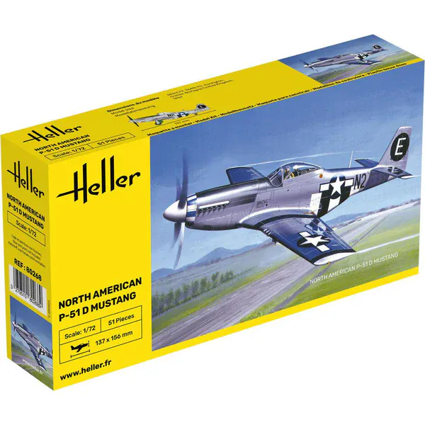 Heller 1/72 P-51D Mustang Plastic Model Kit