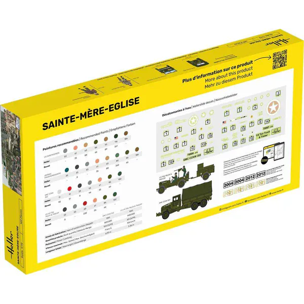 Heller 1/72 Sainte-Mere-Eglise Scene Plastic Model Kit - Image 4