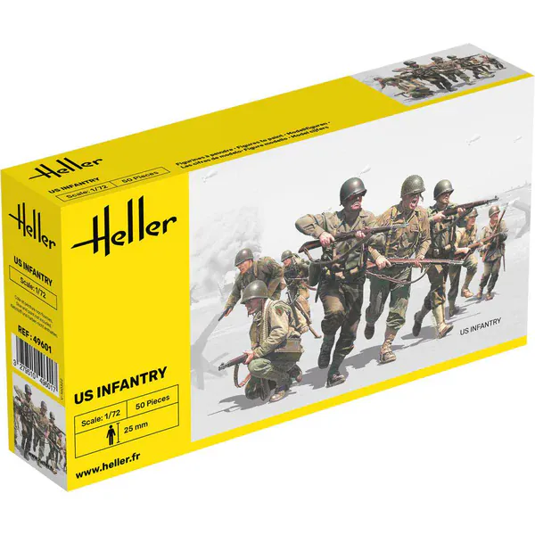 Heller 1/72 US Infantry Plastic Model Kit