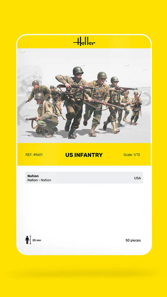 Heller 1/72 US Infantry Plastic Model Kit - Image 3