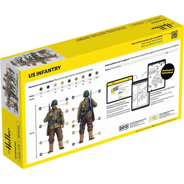 Heller 1/72 US Infantry Plastic Model Kit - Image 4