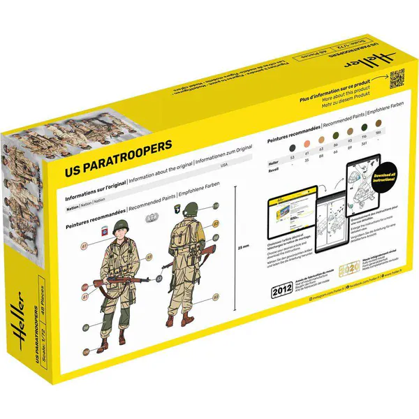 Heller 1/72 US Paratroopers Plastic Model Kit - Image 4