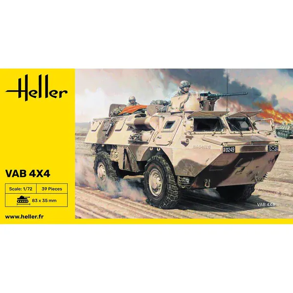 Heller 1/72 VAB 4x4 Plastic Model Kit - Image 2