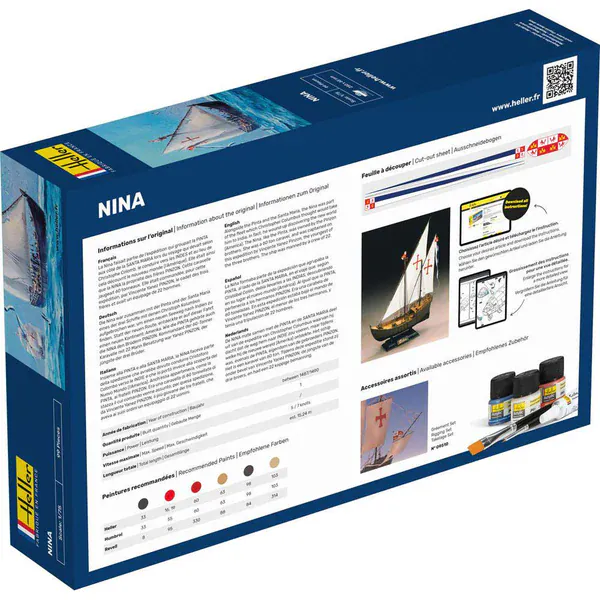 Heller 1/75 GIFT SET Nina Plastic Model Kit - Image 4