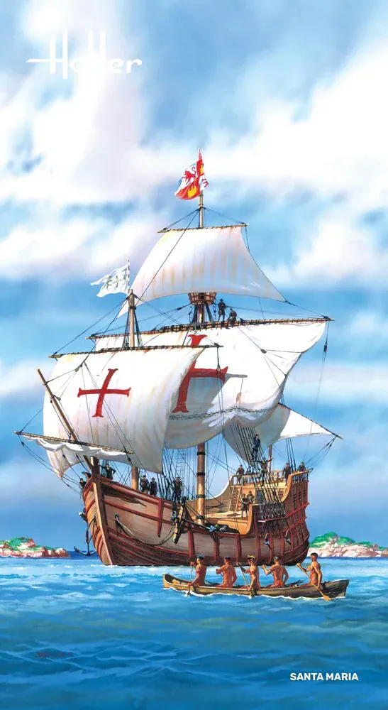 Heller 1/75 Santa Maria Plastic Model Kit - Image 2