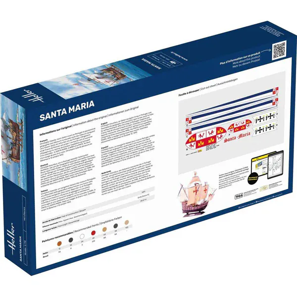 Heller 1/75 Santa Maria Plastic Model Kit - Image 4