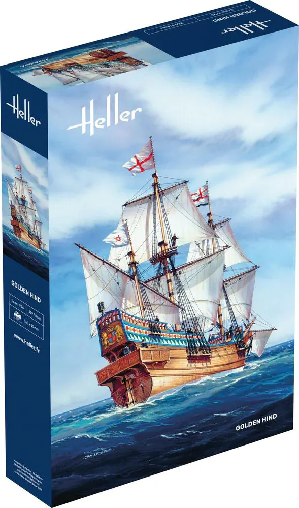 Heller 1/96 Golden Hind Plastic Model Kit