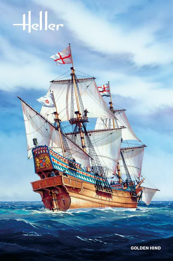 Heller 1/96 Golden Hind Plastic Model Kit - Image 2