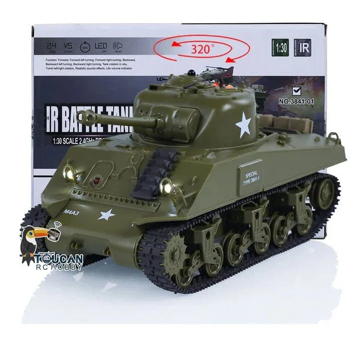 Heng Long 1/30 US Sherman M4A3 RC Battle Tank RTR - Image 2