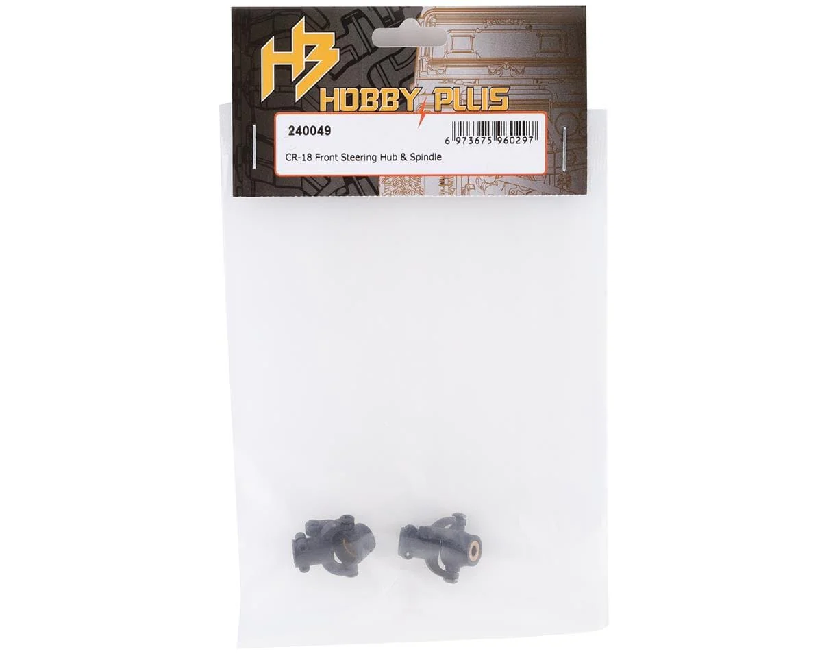 Hobby Plus 240049 CR-18 Front Steering Hub & Spindle** - Image 2