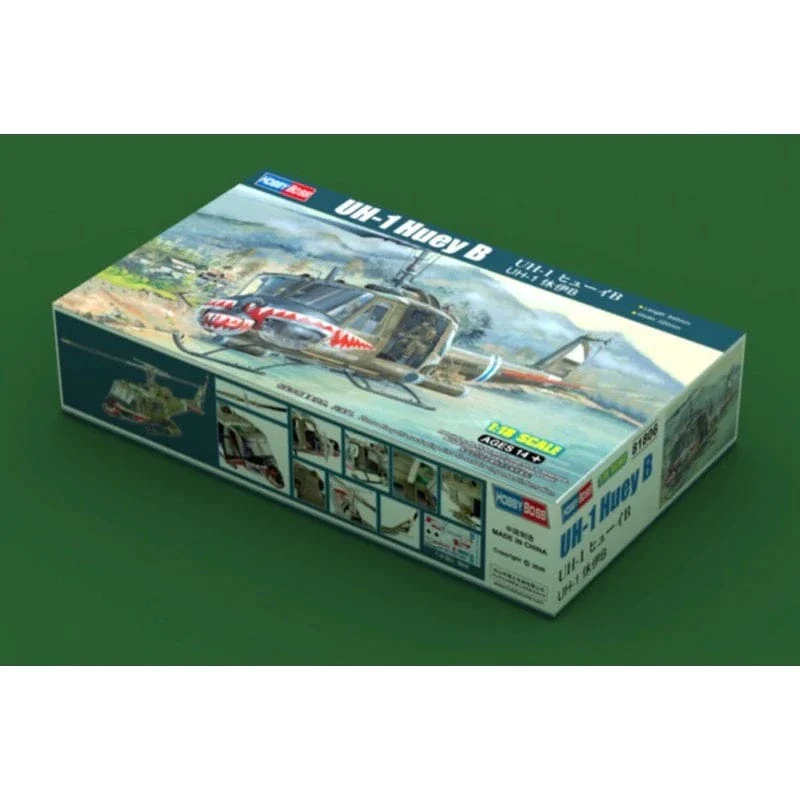 HobbyBoss 1/18 UH-1 Huey B Plastic Model Kit [81806] - Image 2