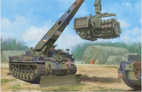 HobbyBoss 1/35 Bergepanzer BPz2A2 Buffalo ARV Plastic Model Kit [84568]
