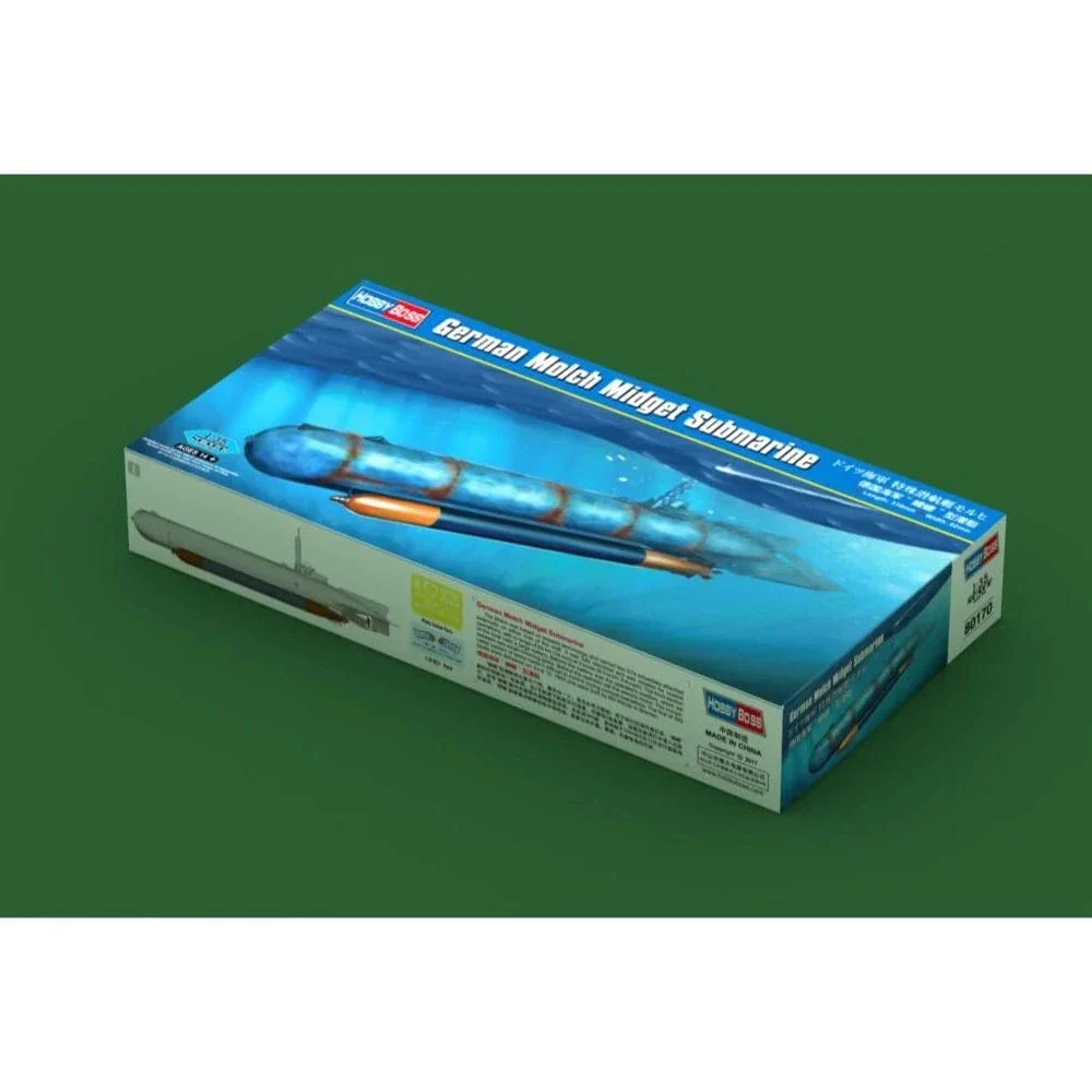 HobbyBoss 1/35 German Molch Midget Submarine Plastic Model Kit [80170] - Image 2