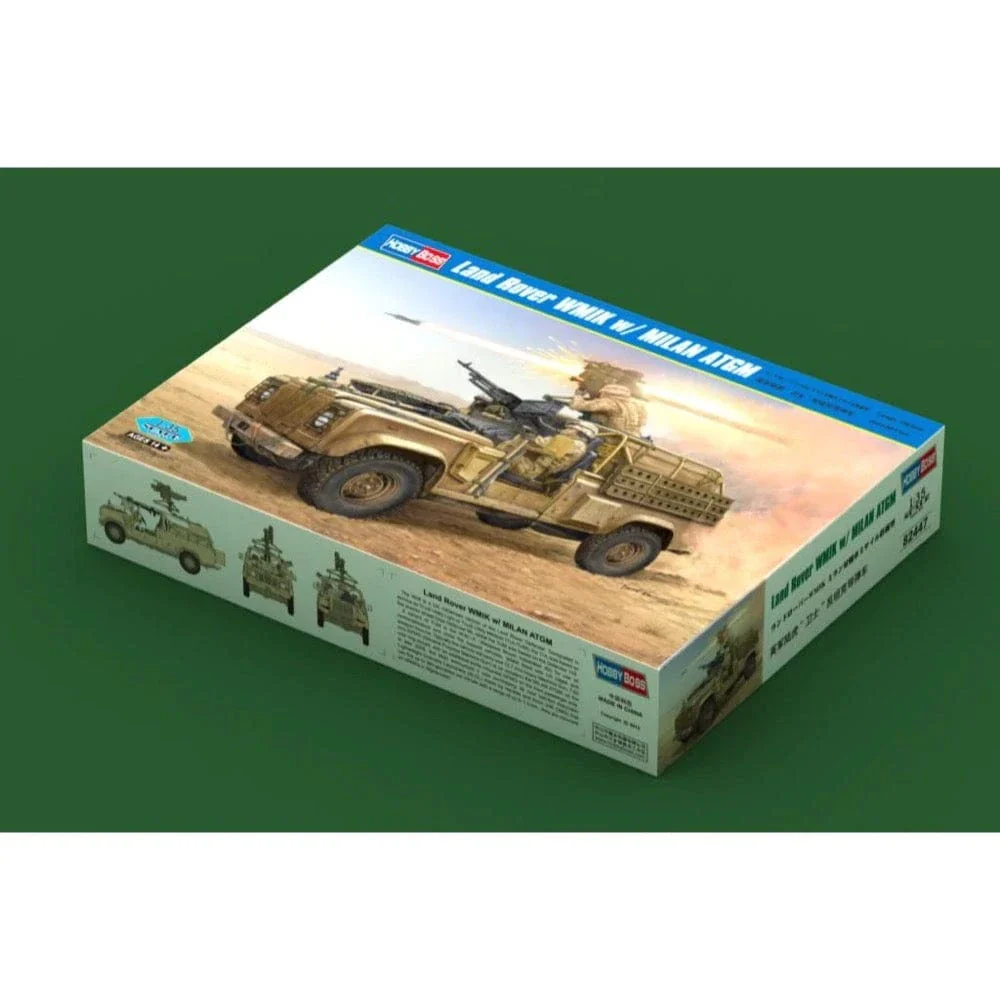 HobbyBoss 1/35 Land Rover WMIK w/ MILAN ATGM Plastic Model Kit [82447] - Image 2