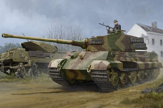 HobbyBoss 1/35 Pz.Kpfw.VI Sd.Kfz.182 Tiger II (Henschel 1944 Prod.) w/ Zimmerit Model Kit [84531]