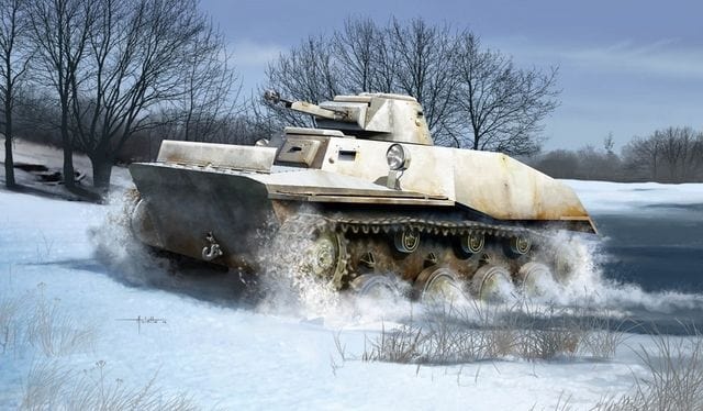 HobbyBoss 1/35 Russian T-40 Light Tank Plastic Model Kit [83825]