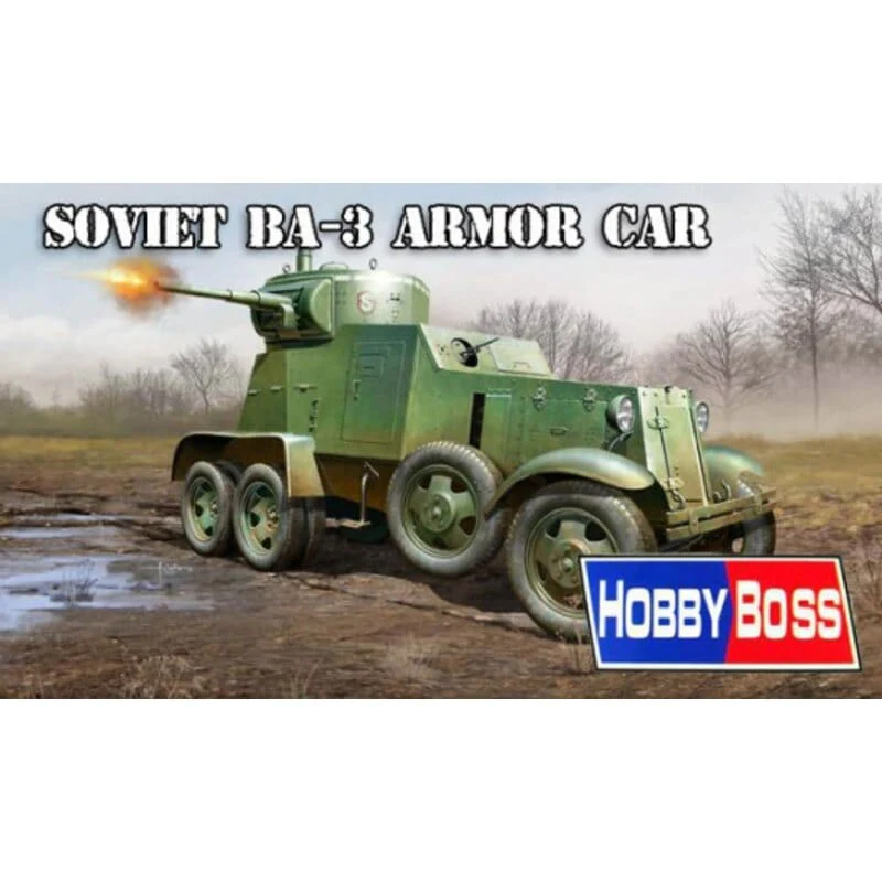 HobbyBoss 1/35 Soviet BA-3 Armor Car Plastic Model Kit [83838]
