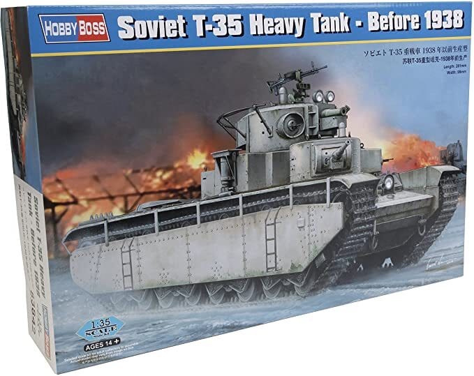 HobbyBoss 1/35 Soviet T-35 Heavy Tank - Before 1938 Plastic Model Kit [83842]