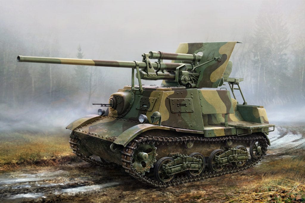 HobbyBoss 1/35 Soviet ZIS-30 Light Self-Propelled Anti-Tank Gun Plastic Model Kit [83849]