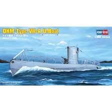 HobbyBoss 1/350 DKM Navy Type VII-A U-Boat Plastic Model Kit [83503]