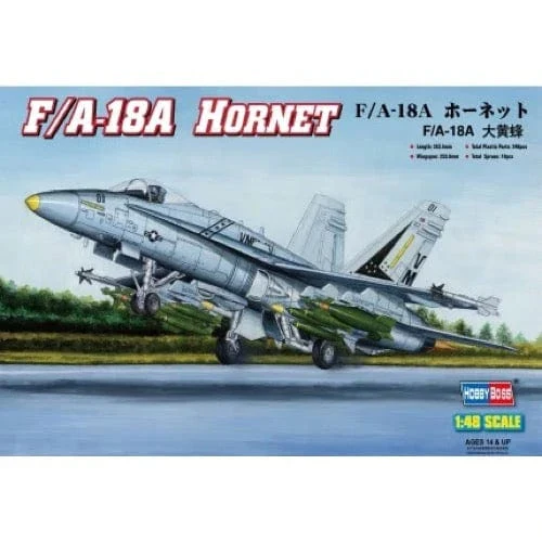 HobbyBoss 1/48 F/A-18A HORNET Plastic Model Kit [80320]