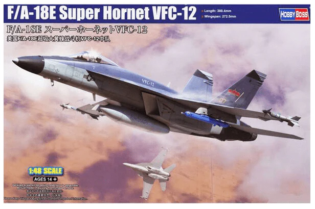 HobbyBoss 1/48 F/A-18E Super Hornet VFC-12 Plastic Model Kit [85818]