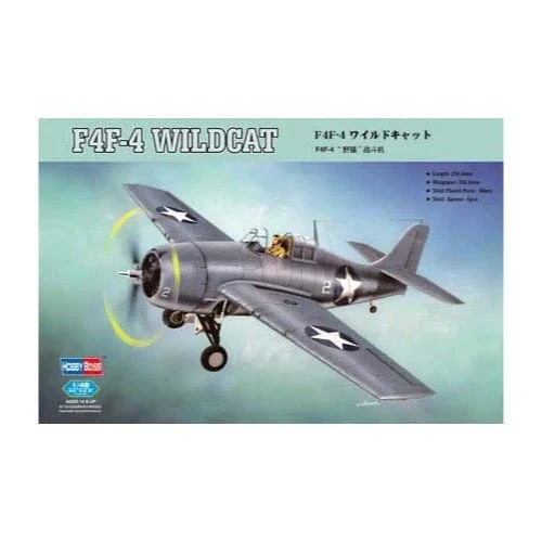 HobbyBoss 1/48 F4F-4 Wildcat Fighter Plastic Model Kit [80328]
