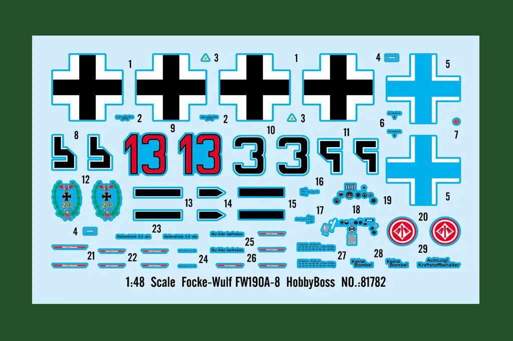 HobbyBoss 1/48 Focke-Wulf FW190A-8 Plastic Model Kit - Image 5