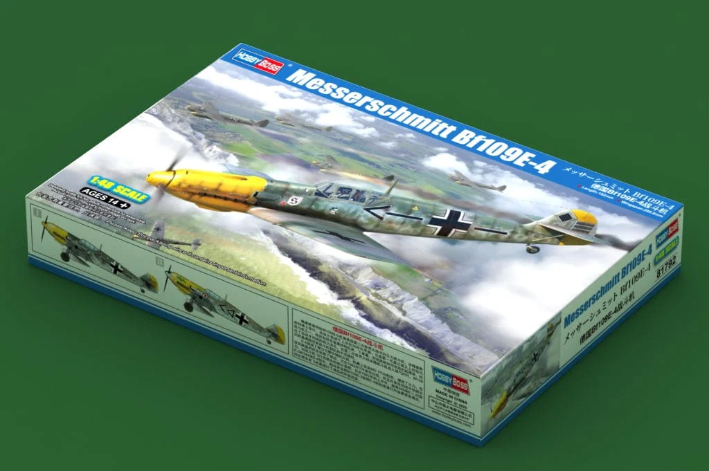 HobbyBoss 1/48 Messerschmitt Bf109E-4 Plastic Model Kit