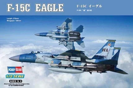 HobbyBoss 1/72 F-15C Eagle Fighter Plastic Model Kit [80270]