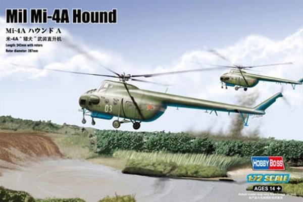 HobbyBoss 1/72 Mil Mi-4A Hound A Plastic Model Kit [87226]