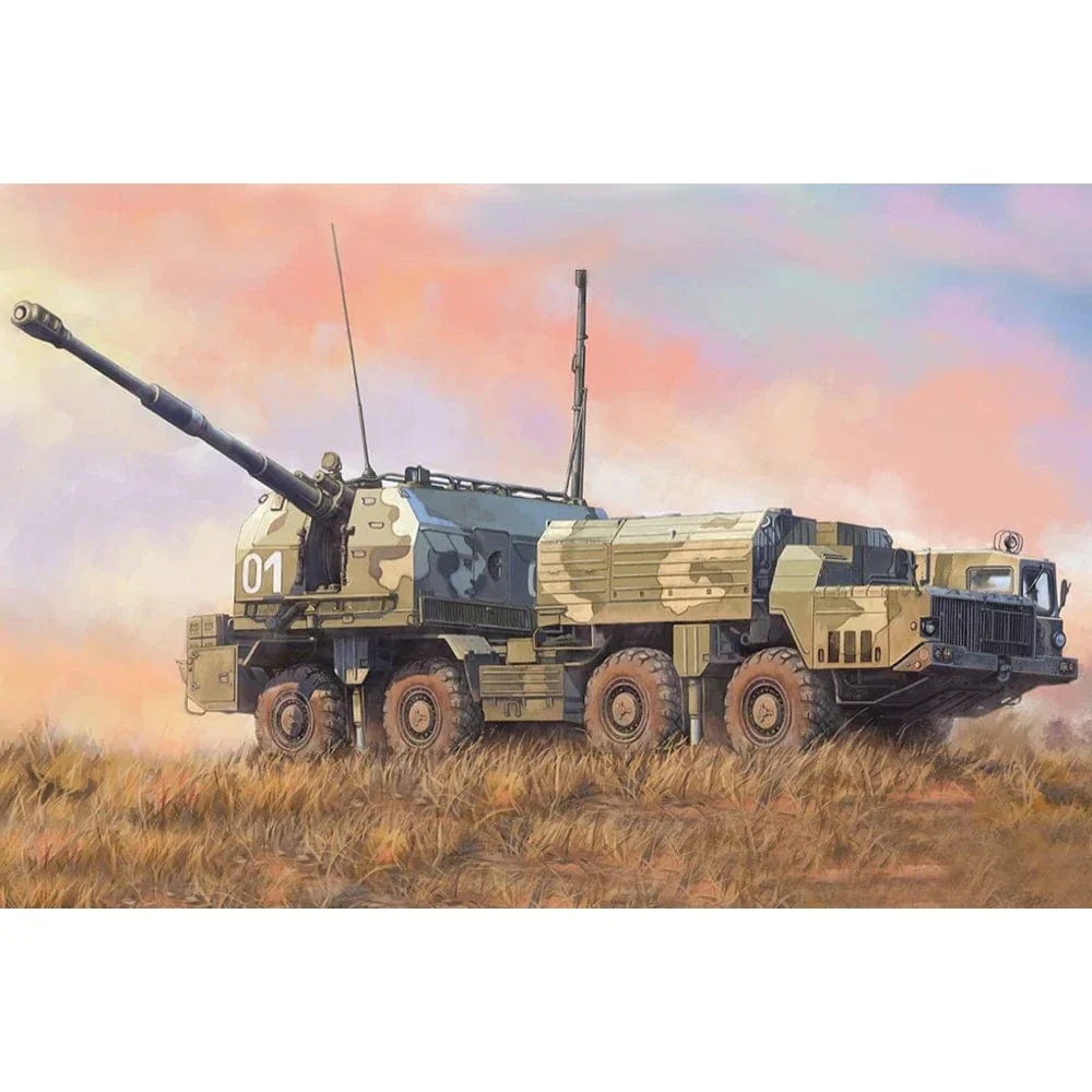 HobbyBoss 1/72 Russian 130mm Coastal Defense Gun A-222 Bereg Plastic Model Kit [82938]**