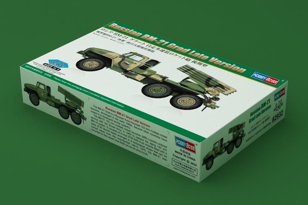 HobbyBoss 1/72 Russian BM-21 Grad Late Version Plastic Model Kit [82932] - Image 2