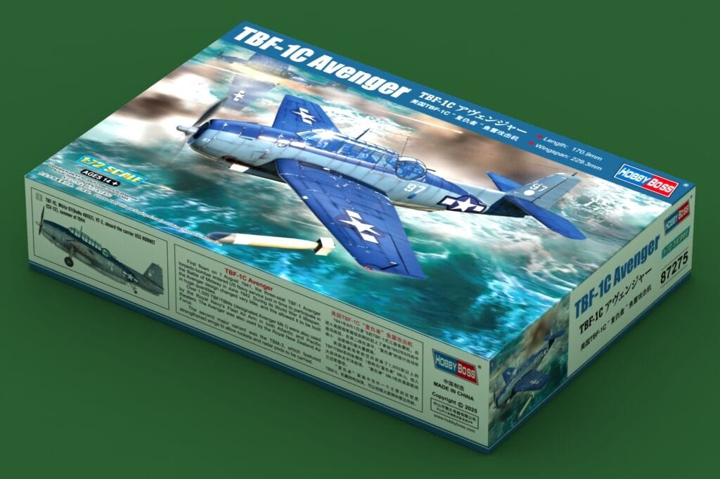 HobbyBoss 1/72 TBF-1C Avenger Plastic Model Kit [87275]