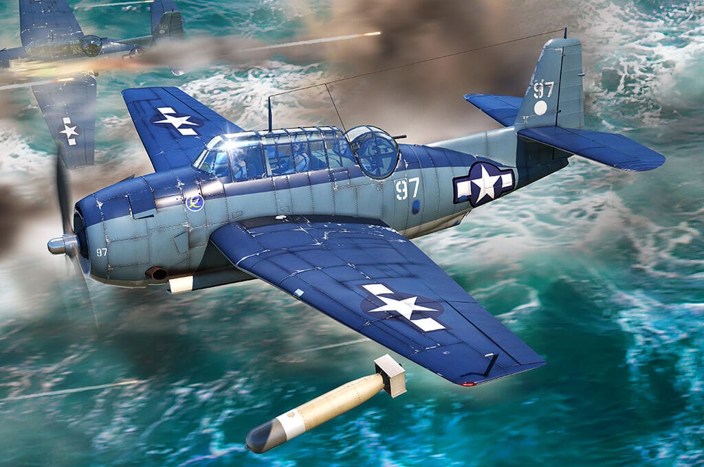 HobbyBoss 1/72 TBF-1C Avenger Plastic Model Kit [87275] - Image 2