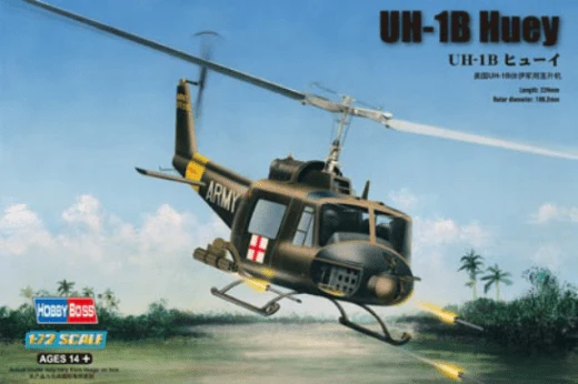 HobbyBoss 1/72 UH-1B Huey Plastic Model Kit [87228]