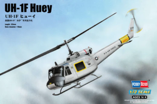 HobbyBoss 1/72 UH-1F Huey Plastic Model Kit [87230]