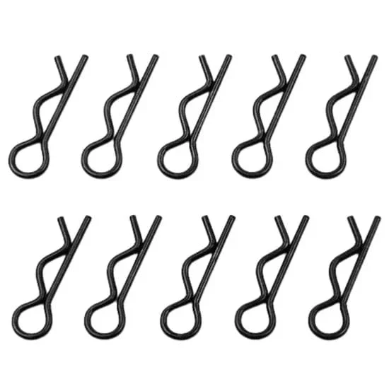 Hobbytech 1/10 Scale Body Clips - Black (10pcs)