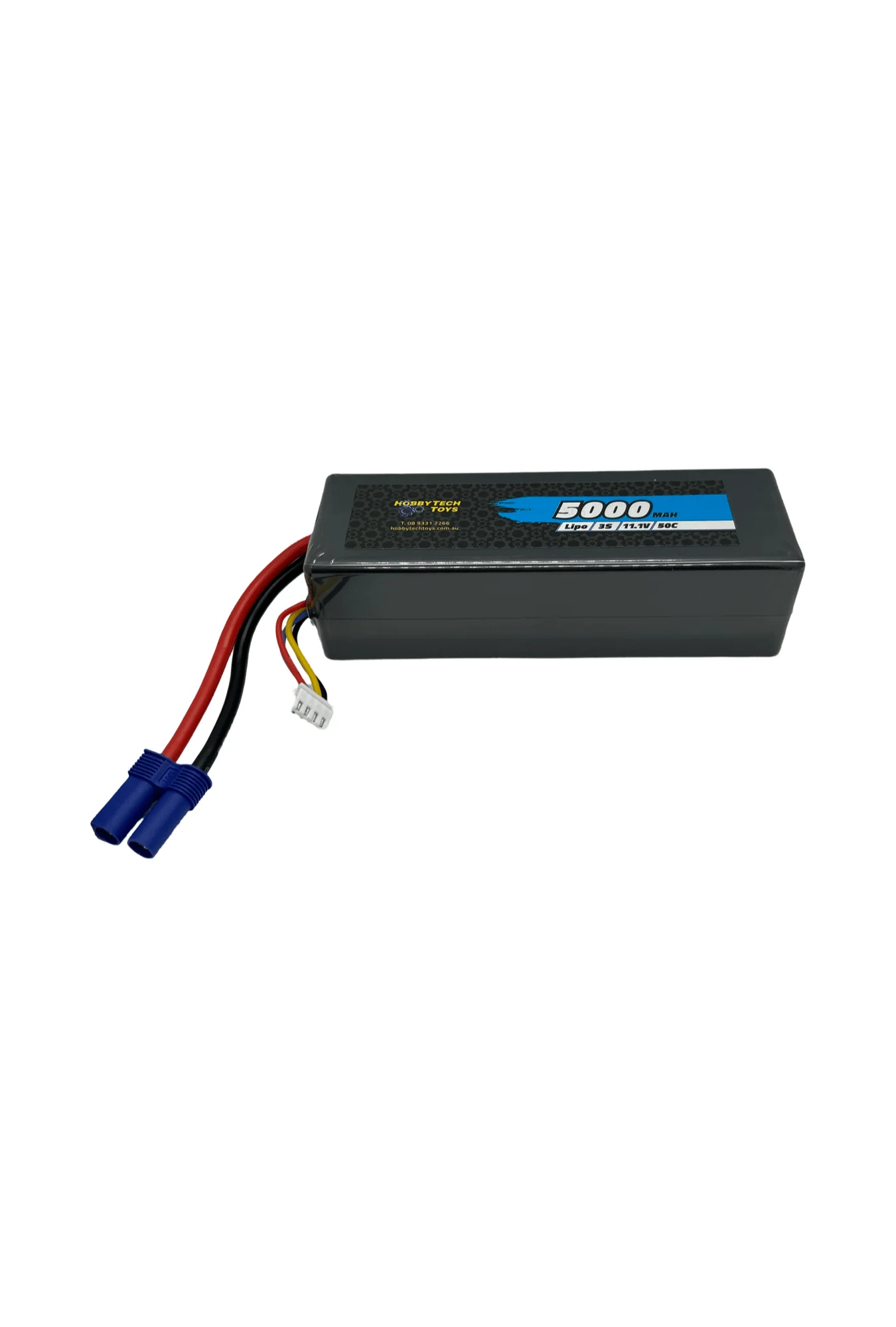 Hobbytech 5000mah 3S 11.1v 50c Hardcase Lipo Battery - EC5