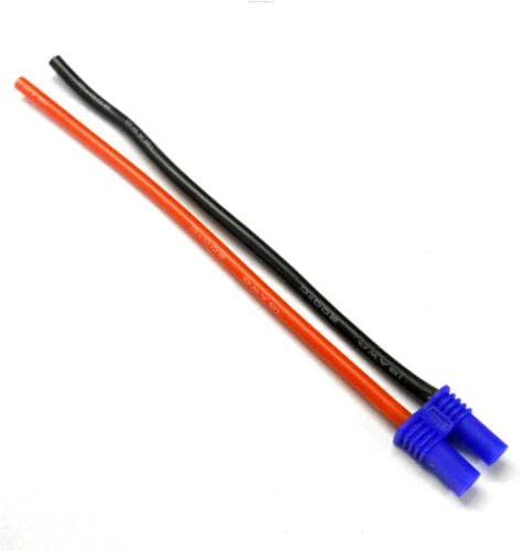 Hobbytech EC2 Male Plug With 100mm 16awg Lead (1pc)