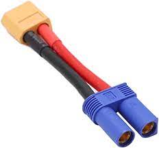 Hobbytech EC5 Female To XT60 Male Adaptor 12awg