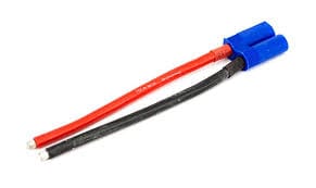 Hobbytech EC5 Male Plug With 100mm 12awg Lead (1pc)